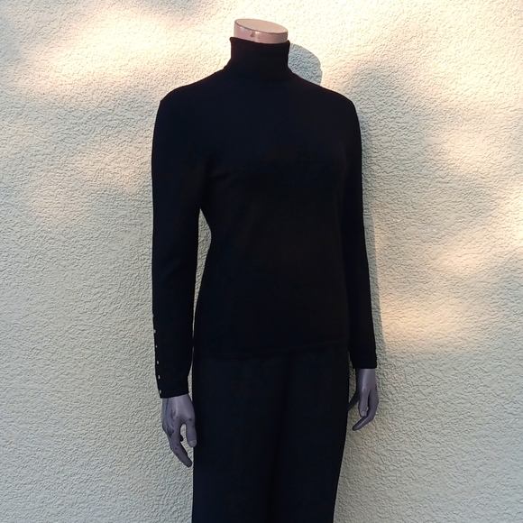 PURSUITS, LTD LADIES FINE ITALIAN PURE MERINO WOOLMARK WOOL TURTLENECK SWEATER - Picture 5 of 17